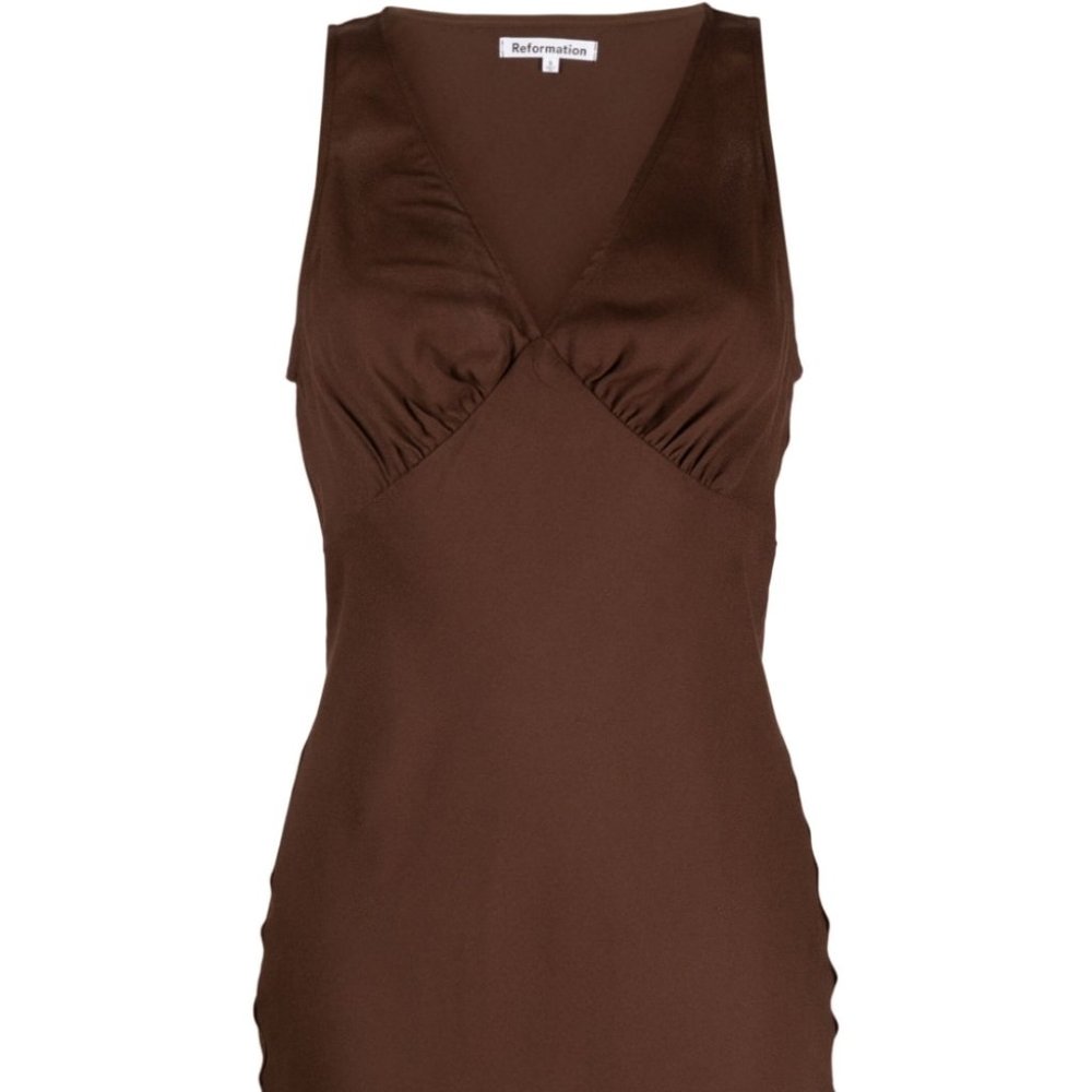 *NWT Reformation Calix dress in Chocolate
